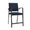 Lesro Newport Hip Chair Metal Frame, Black, RF Blueberry Back, MD Ink Seat NP1161 - alternate 1